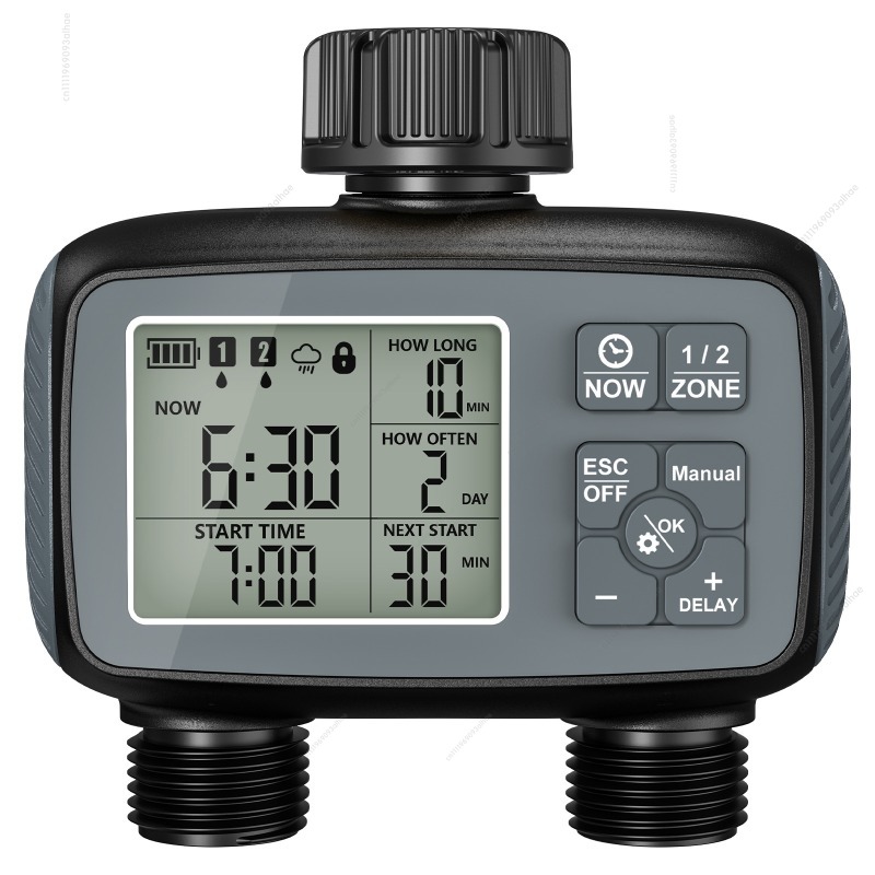 Timer Dual Outlet - Temporizador inteligente para irrigação com válvula