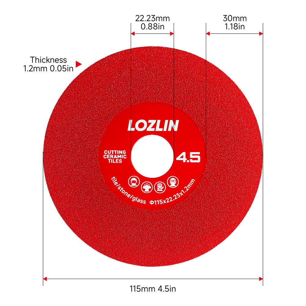 LOZLIN 3/6PCS Lâminas de Corte - Ceramic Tile Floor avaliação e preço