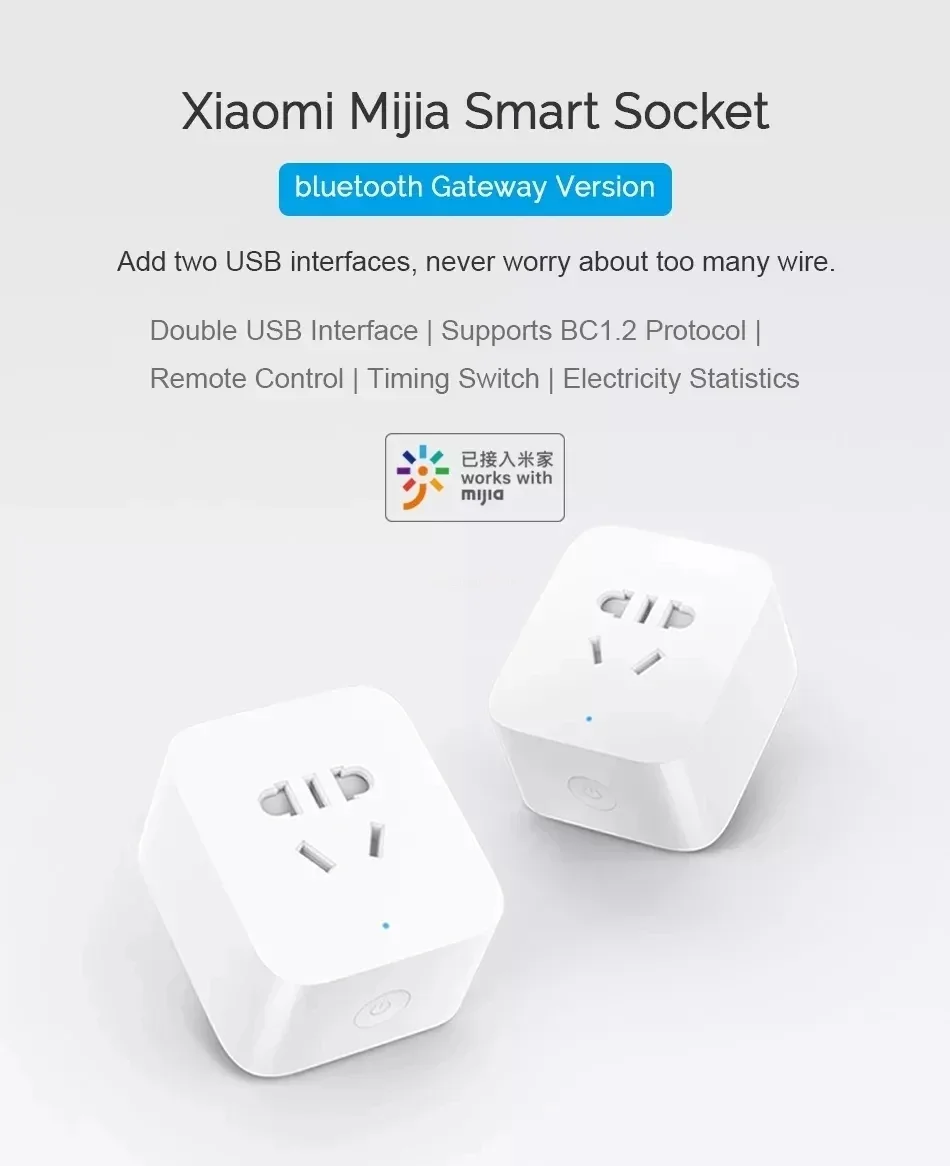 Tomada Inteligente Xiaomi Miji - Timer Dual Outlet avaliação e preço